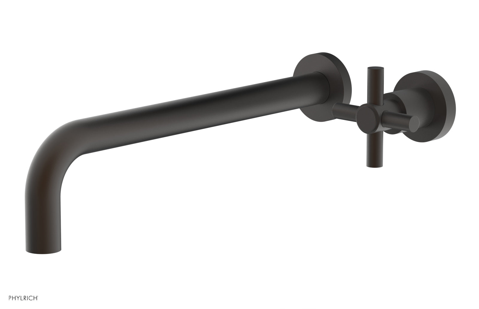 Phylrich BASIC 12" Single Handle Wall Lavatory Set - Cross Handle