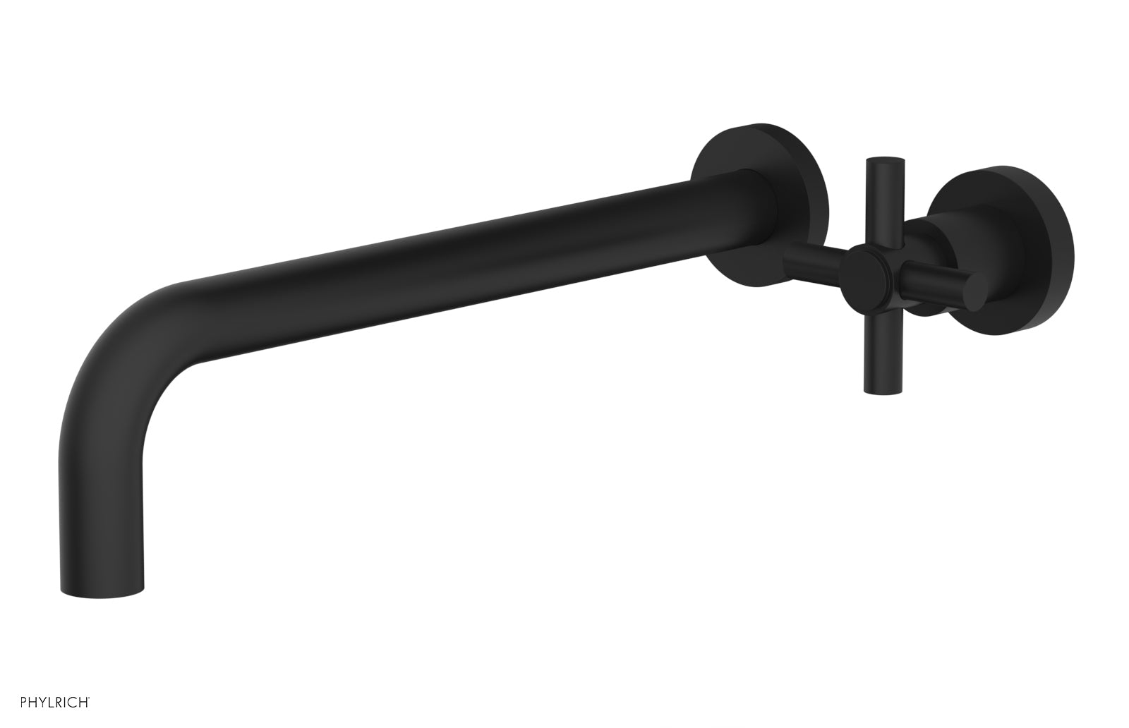 Phylrich BASIC 12" Single Handle Wall Lavatory Set - Cross Handle