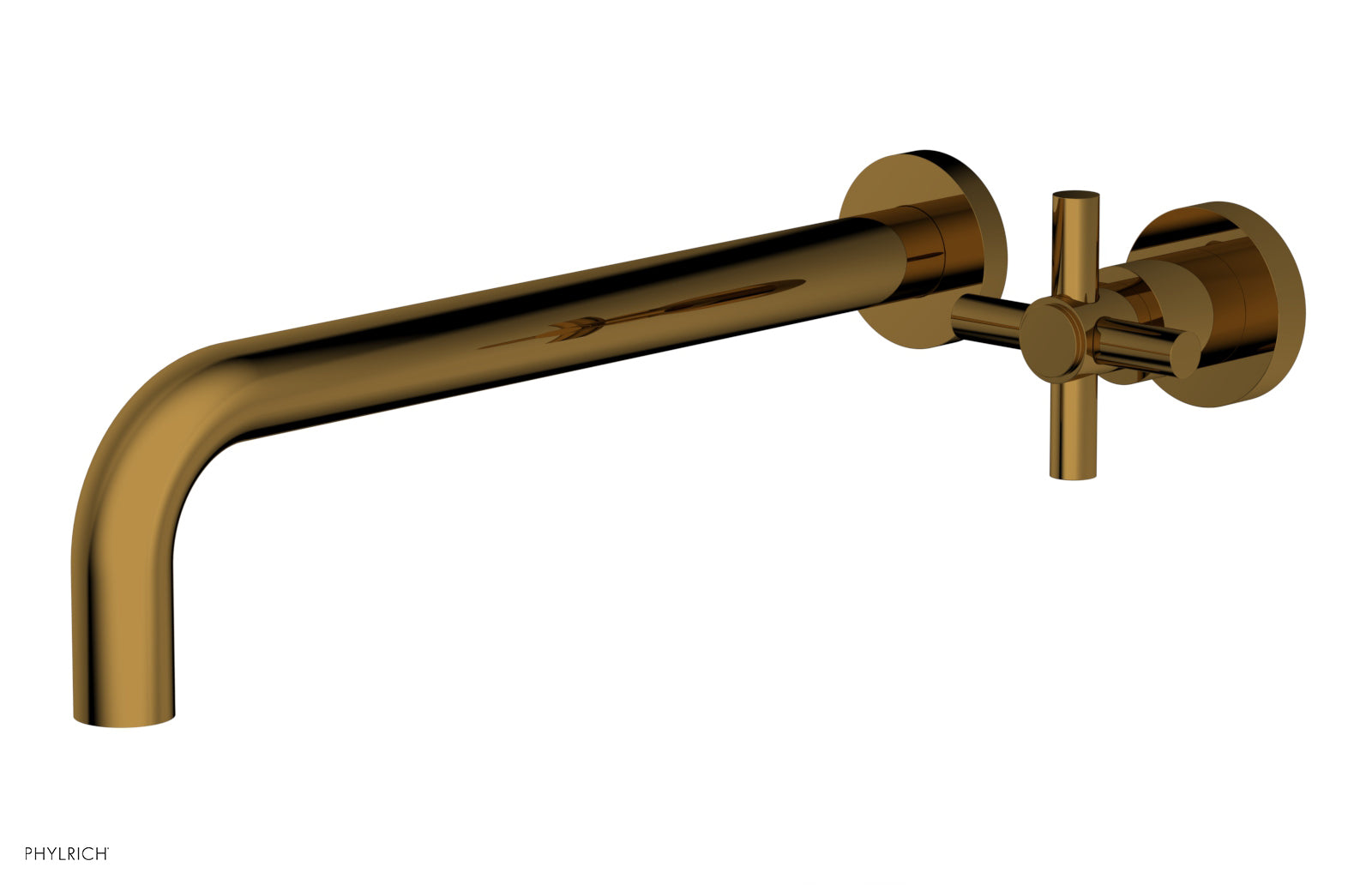 Phylrich BASIC 12" Single Handle Wall Lavatory Set - Cross Handle by Phylrich