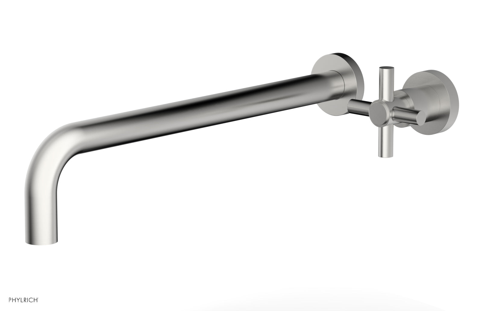 Phylrich BASIC 14" Single Handle Wall Lavatory Set - Cross Handle