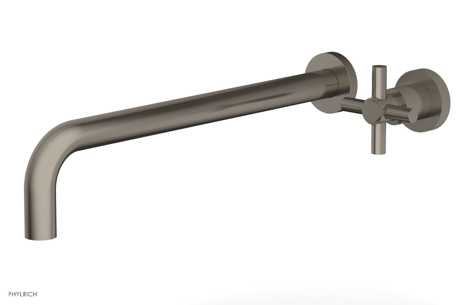 Phylrich BASIC 14" Single Handle Wall Lavatory Set - Cross Handle