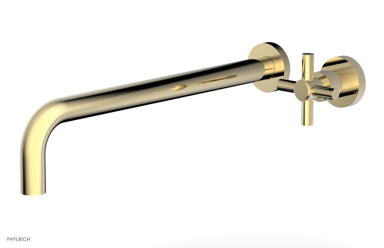 Phylrich BASIC 14" Single Handle Wall Lavatory Set - Cross Handle by Phylrich