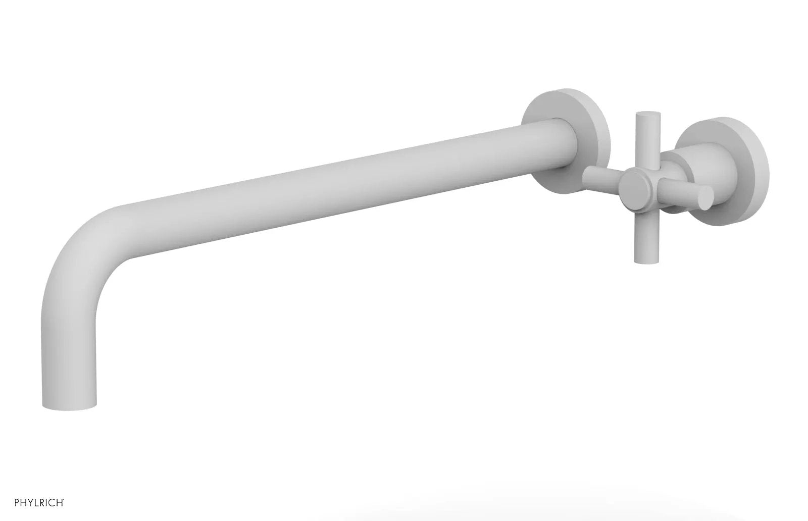 Phylrich BASIC 14" Single Handle Wall Lavatory Set - Cross Handle by Phylrich