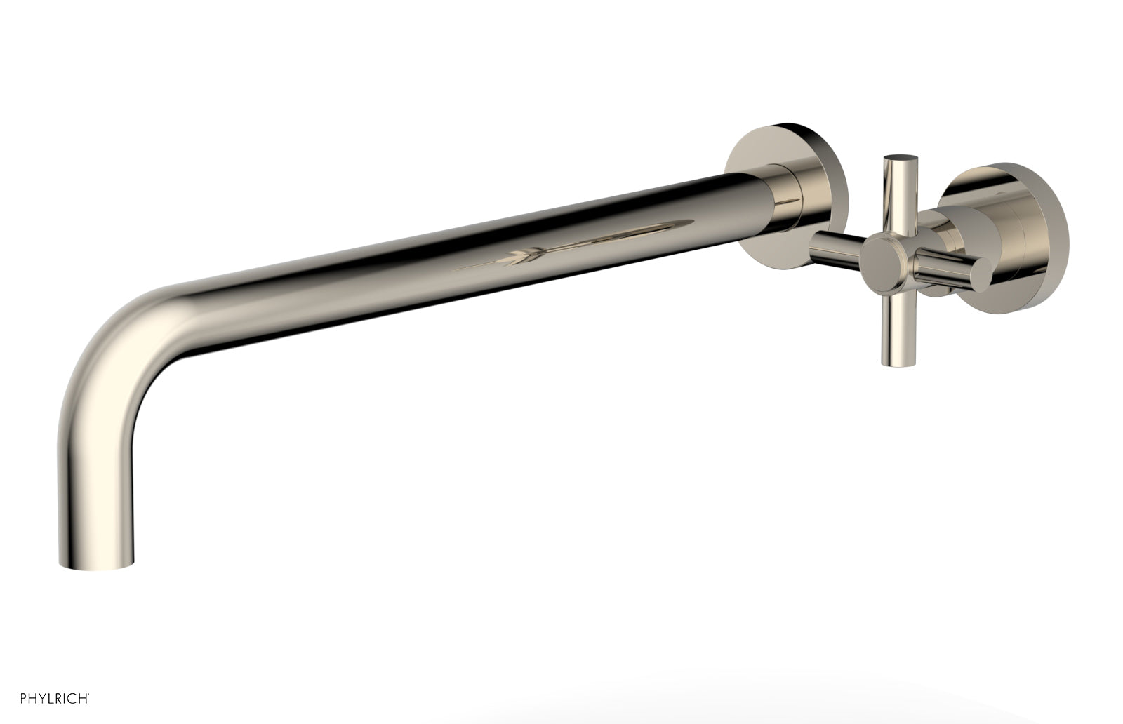 Phylrich BASIC 14" Single Handle Wall Lavatory Set - Cross Handle by Phylrich