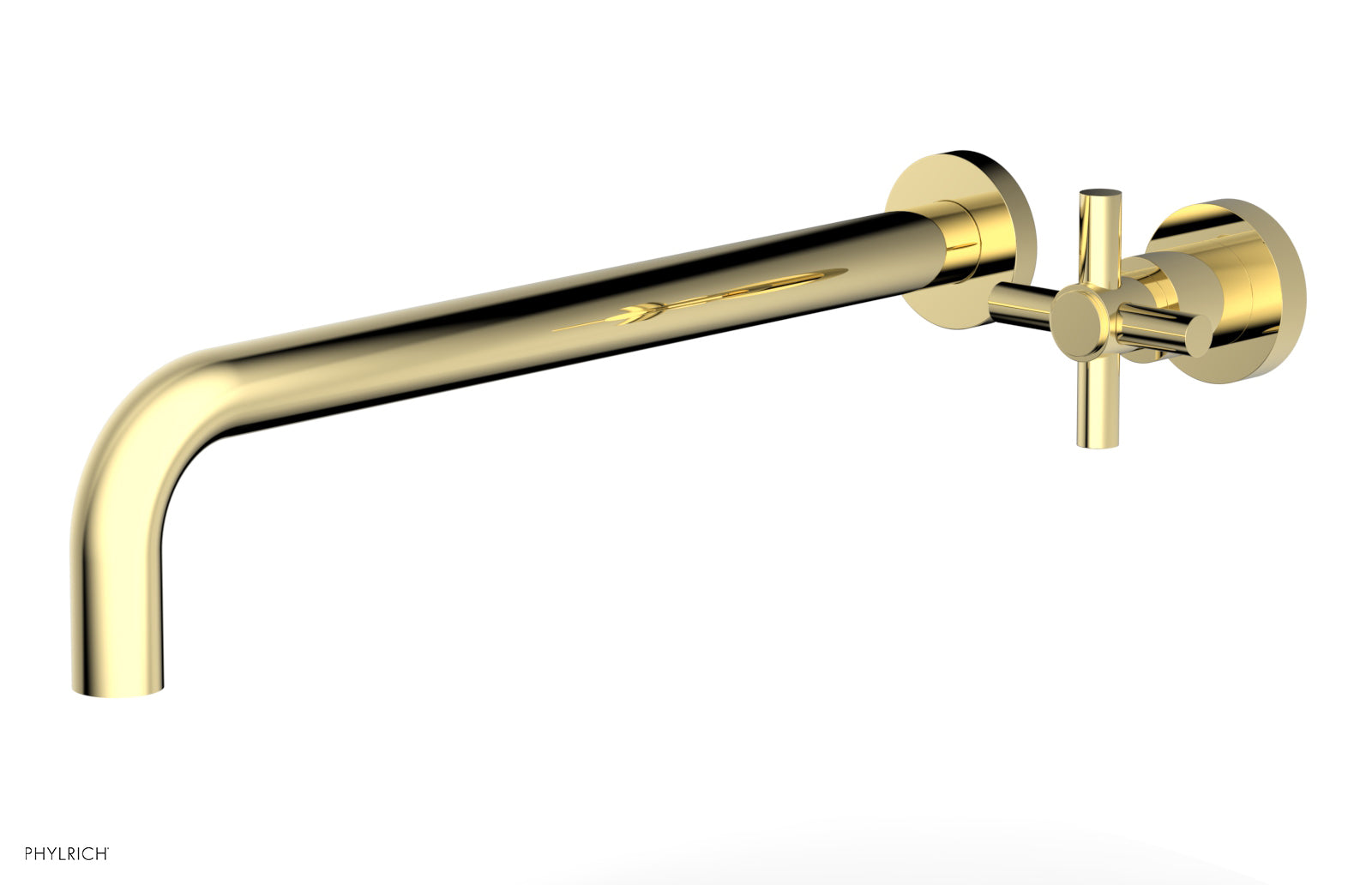 Phylrich BASIC 14" Single Handle Wall Lavatory Set - Cross Handle by Phylrich