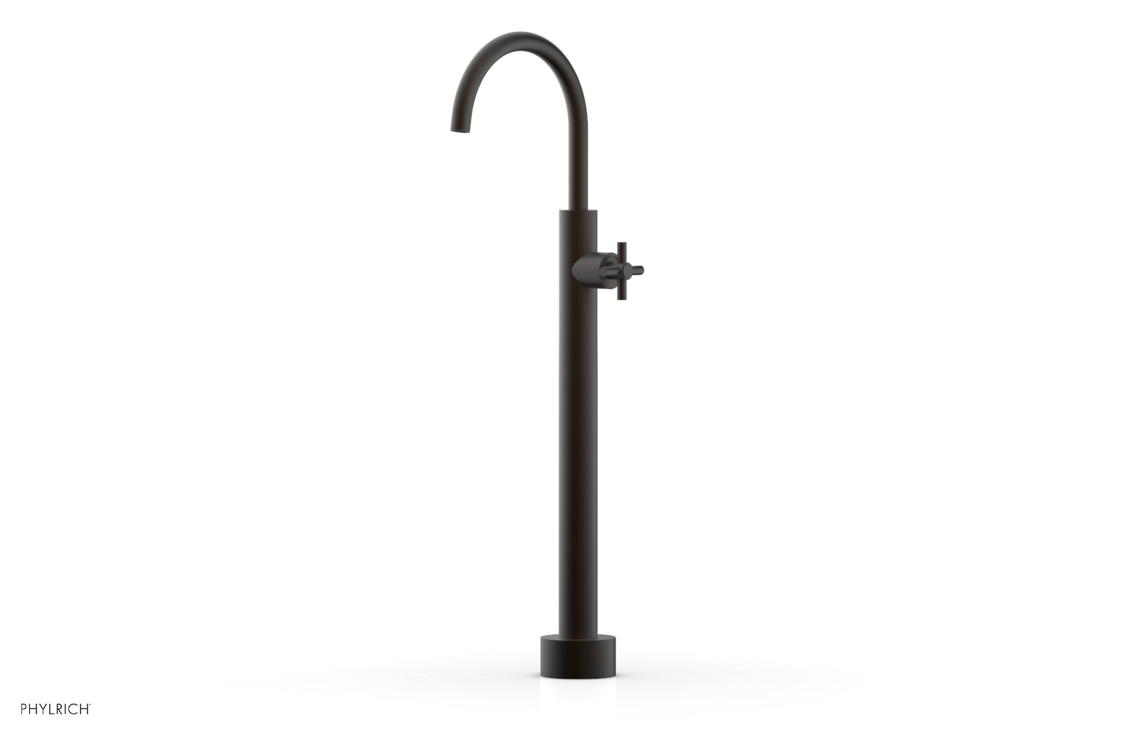 Phylrich BASIC Low Floor Mount Tub Filler - Cross Handle by Phylrich