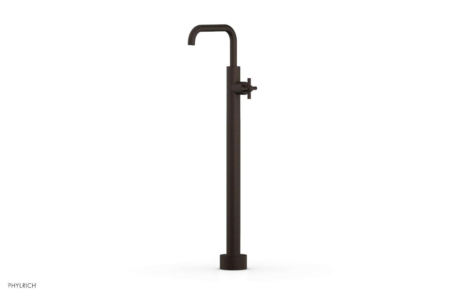 Phylrich BASIC Tall Floor Mount Tub Filler - Cross Handle by Phylrich