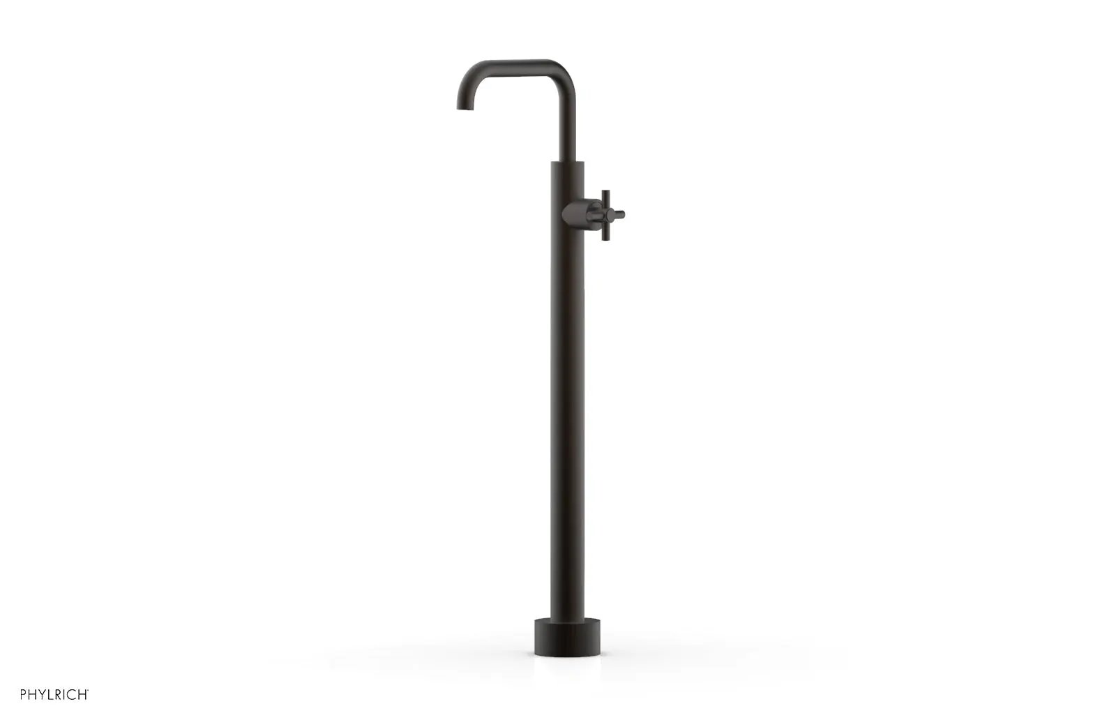 Phylrich BASIC Tall Floor Mount Tub Filler - Cross Handle by Phylrich