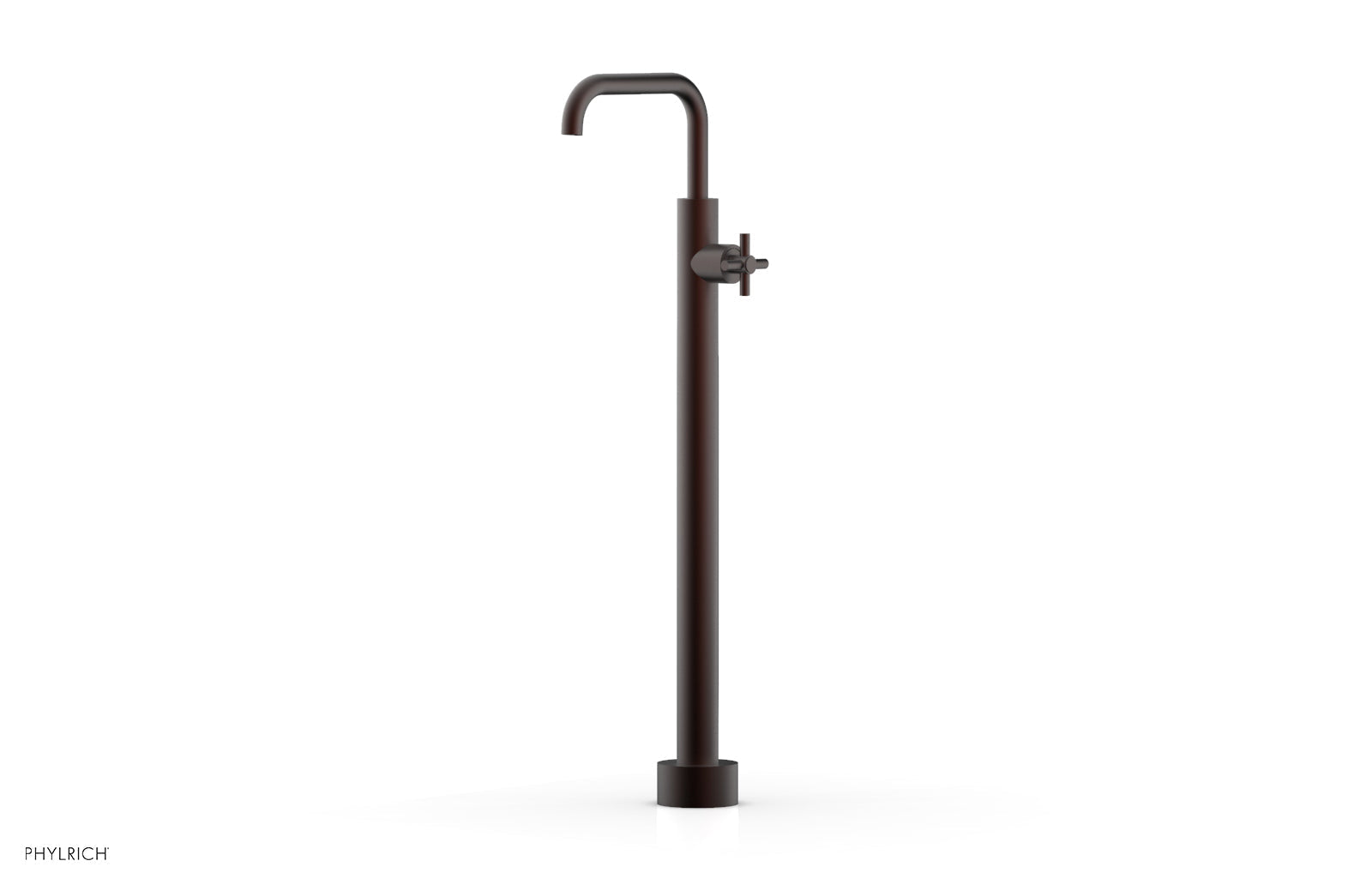 Phylrich BASIC Tall Floor Mount Tub Filler - Cross Handle by Phylrich