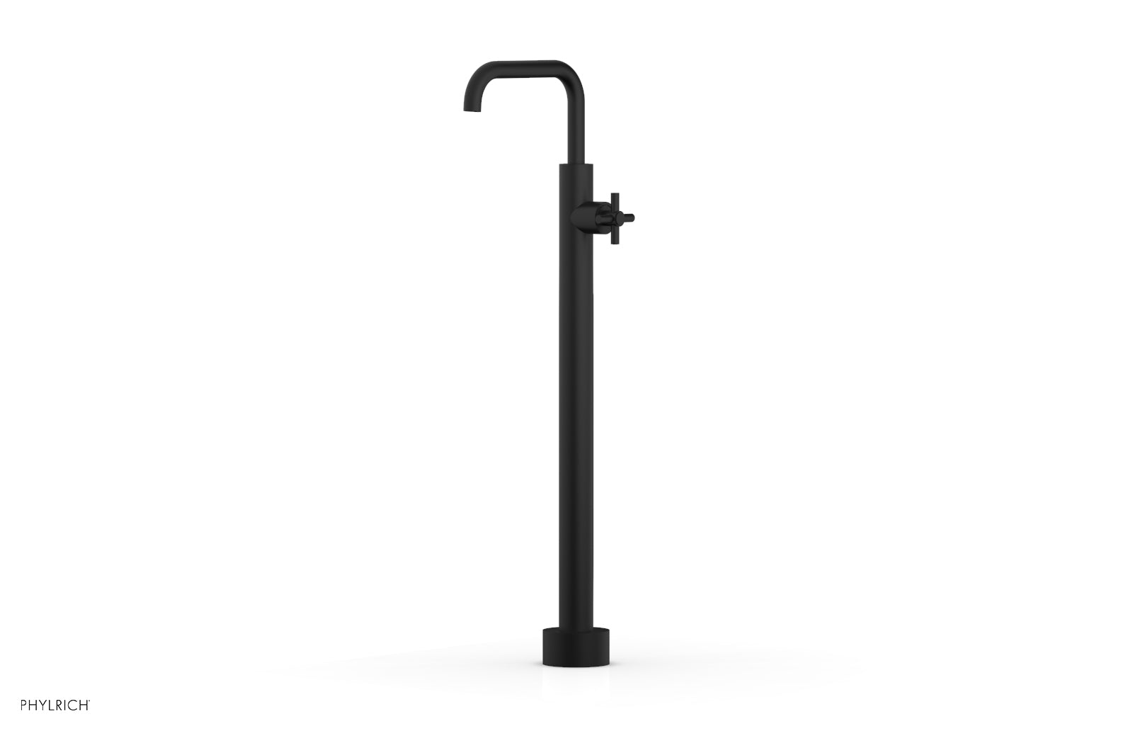 Phylrich BASIC Tall Floor Mount Tub Filler - Cross Handle by Phylrich