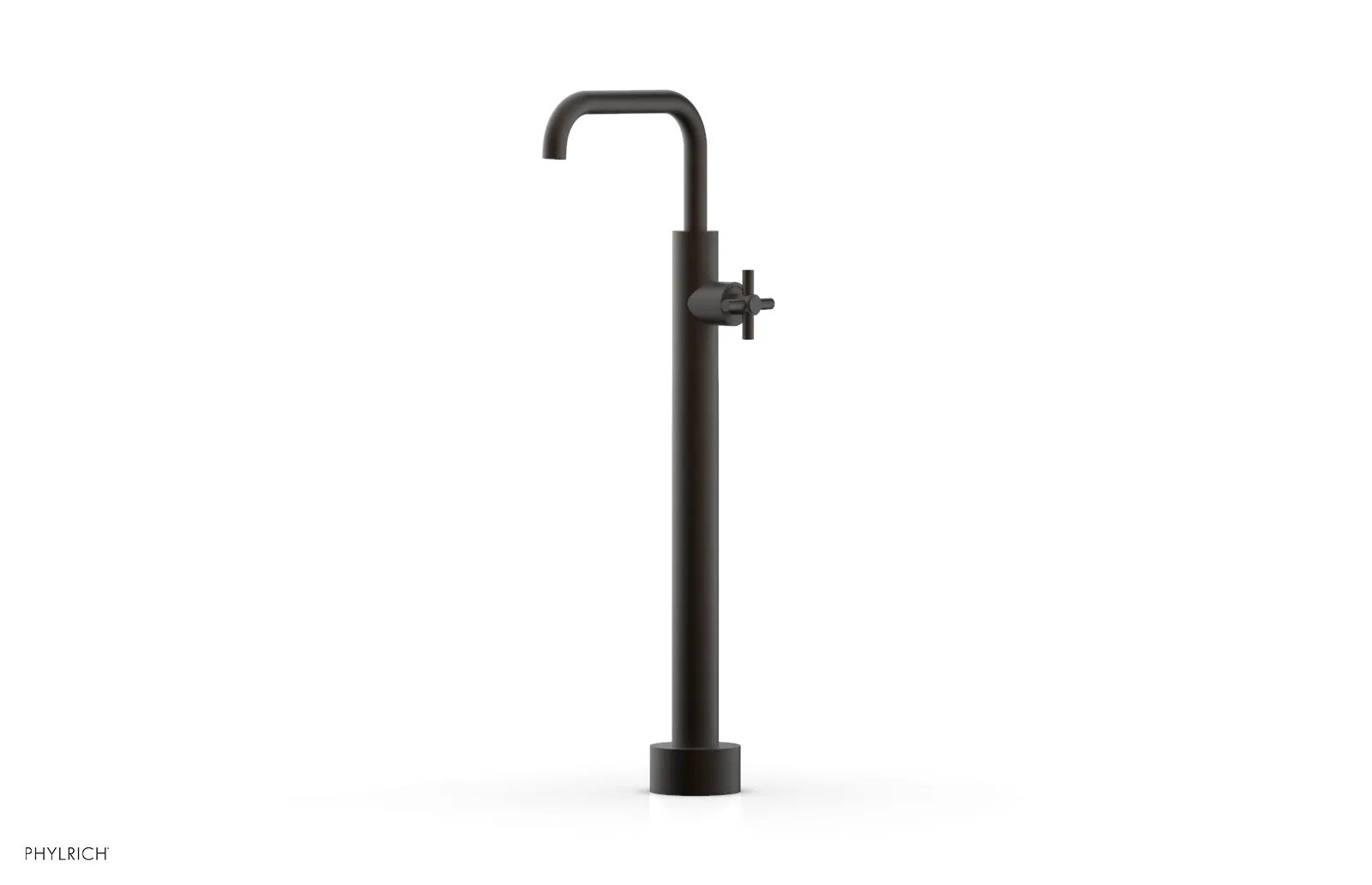 Phylrich BASIC Low Floor Mount Tub Filler - Cross Handle by Phylrich