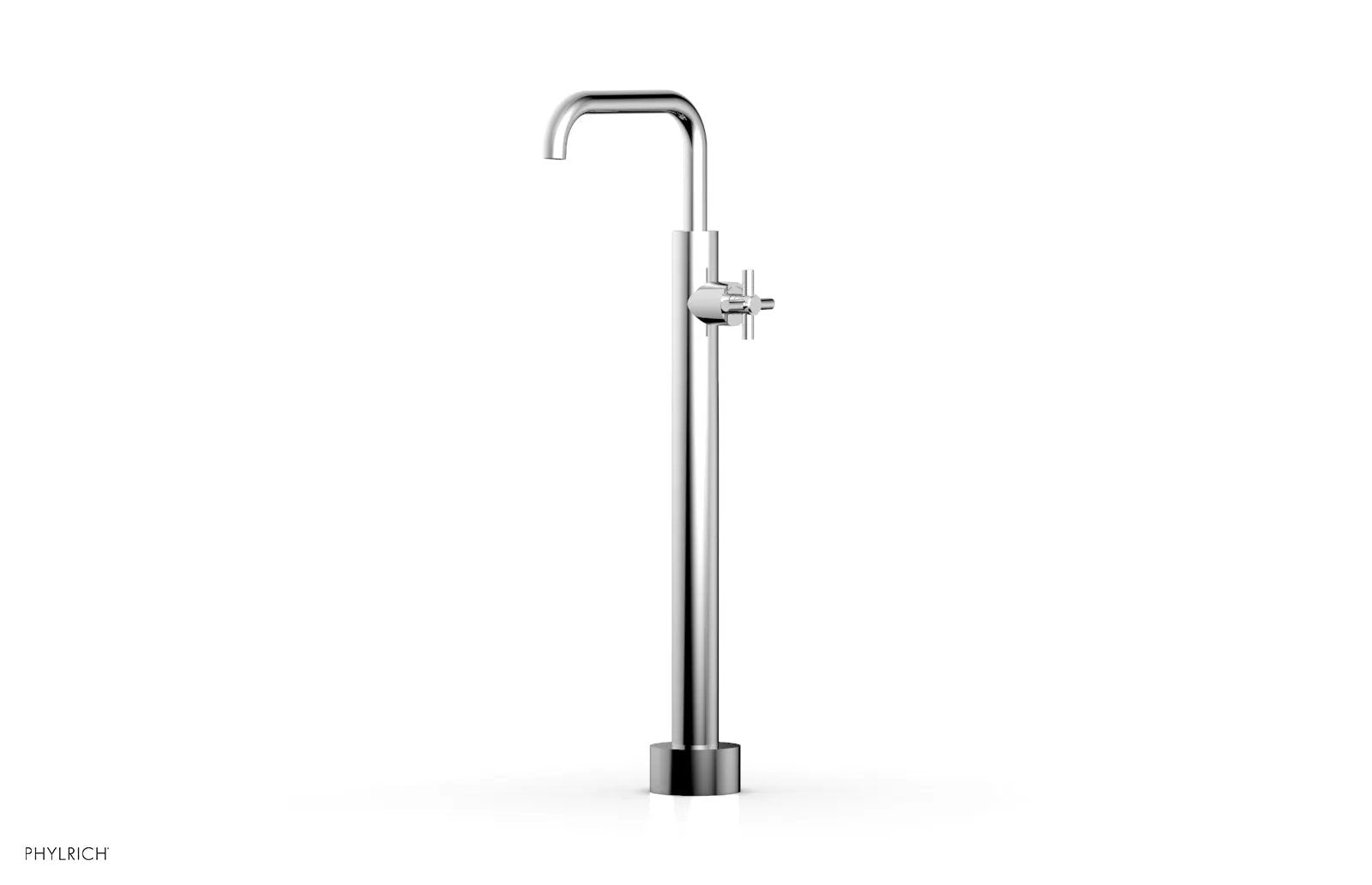 polished chrome tub filler