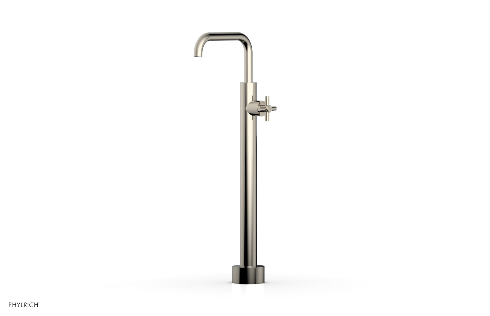 Phylrich BASIC Low Floor Mount Tub Filler - Cross Handle by Phylrich