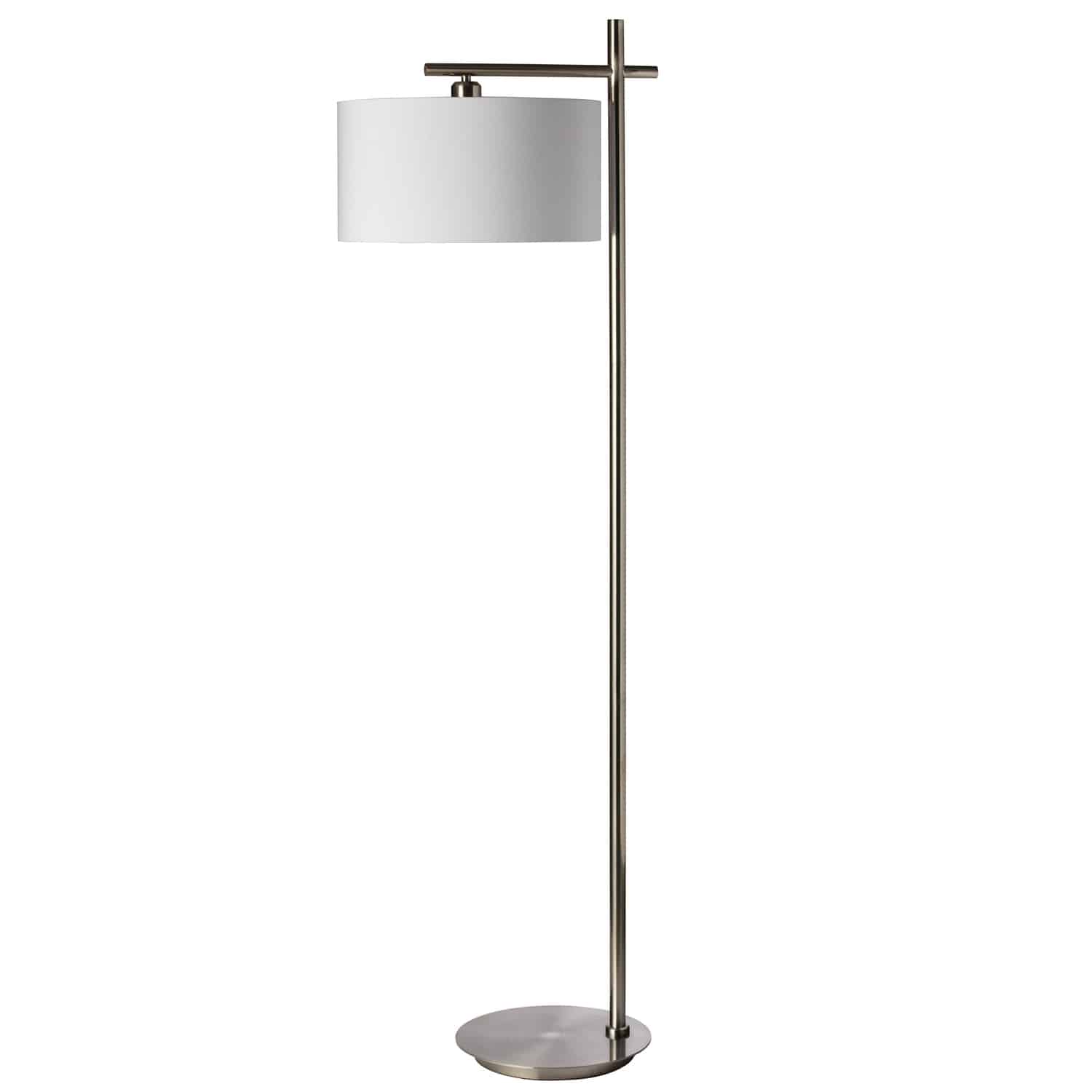satin chrome floor lamp