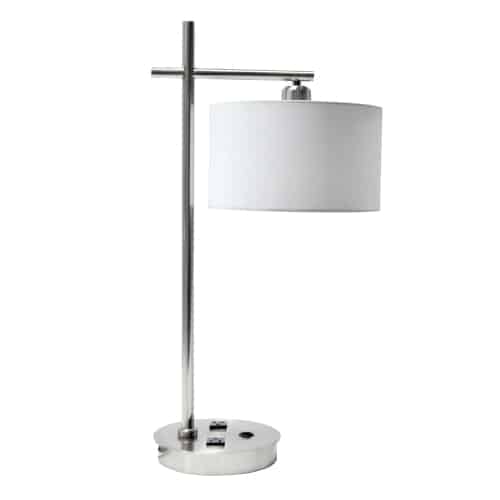 satin chrome floor lamp