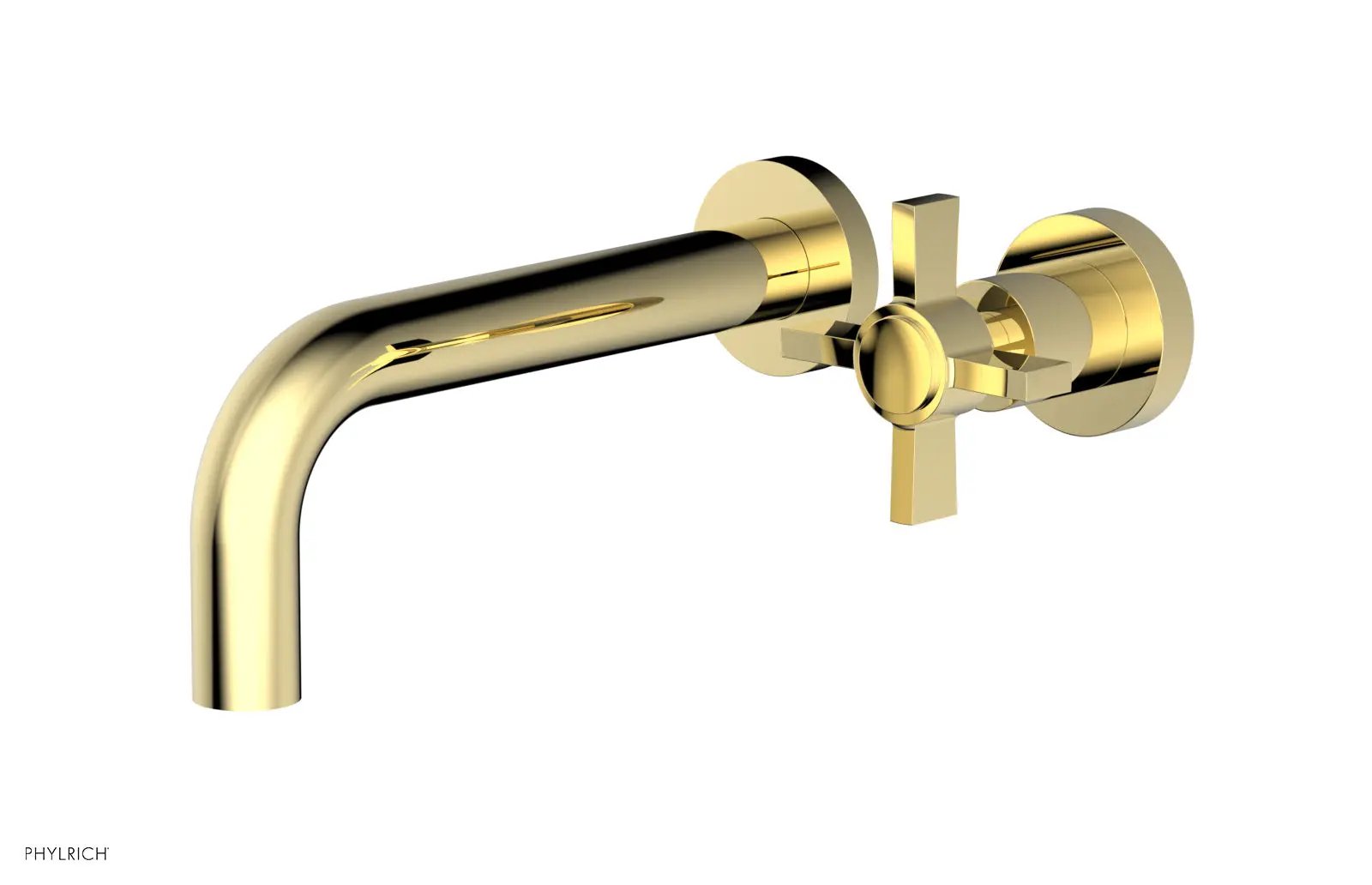 Phylrich BASIC Single Handle Wall Lavatory Set - Cross Handle by Phylrich