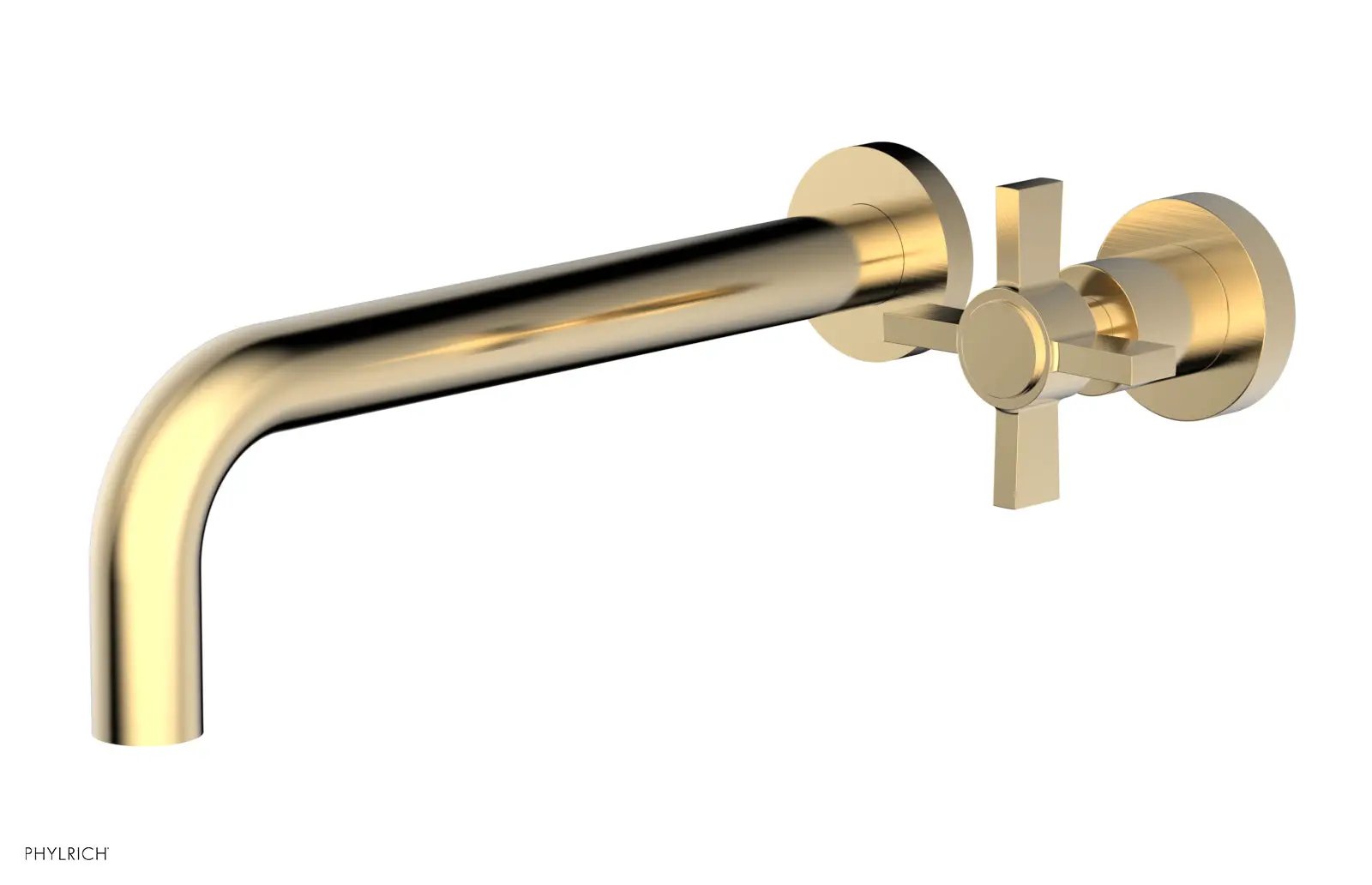 Phylrich BASIC 10" Single Handle Wall Lavatory Set - Cross Handle by Phylrich