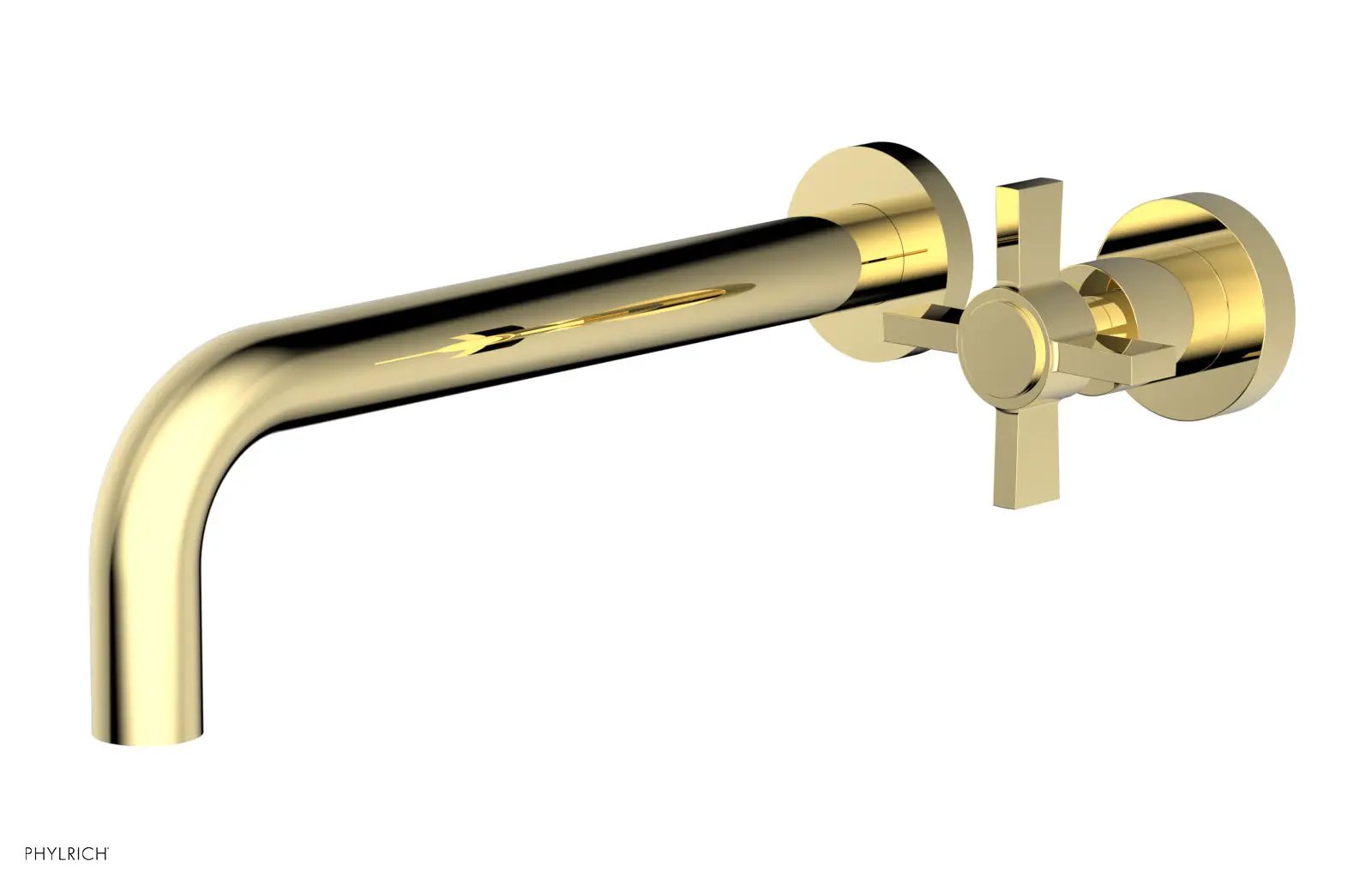 Phylrich BASIC 10" Single Handle Wall Lavatory Set - Cross Handle by Phylrich