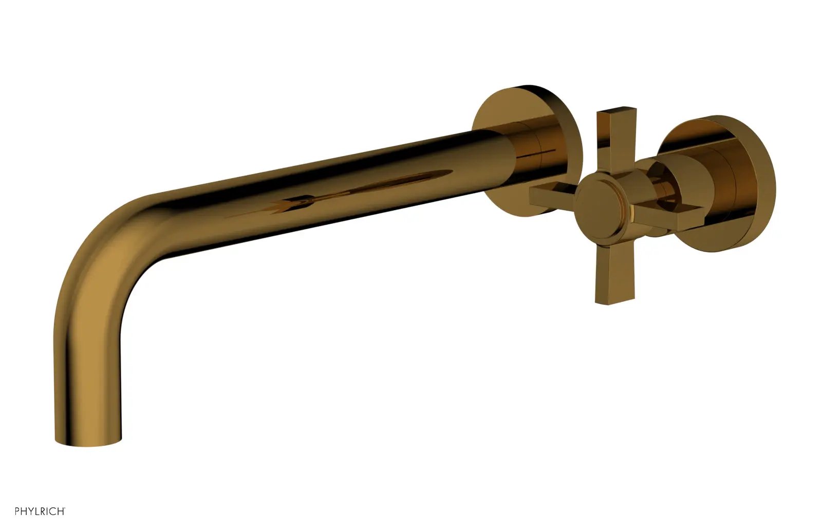 Phylrich BASIC 10" Single Handle Wall Lavatory Set - Cross Handle by Phylrich