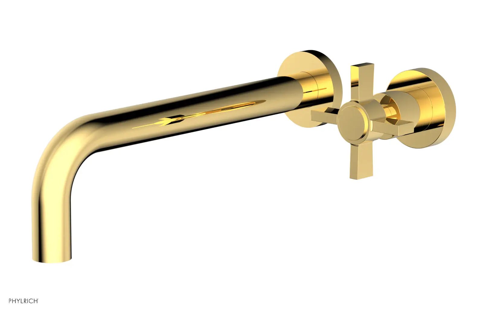 Phylrich BASIC 10" Single Handle Wall Lavatory Set - Cross Handle by Phylrich