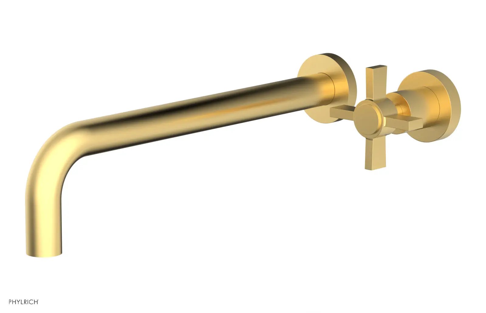 Phylrich BASIC 12" Single Handle Wall Lavatory Set - Cross Handle by Phylrich