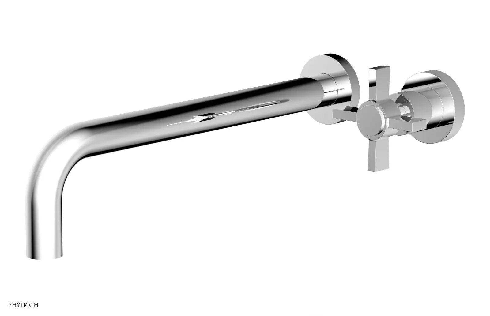 polished chrome lavatory set