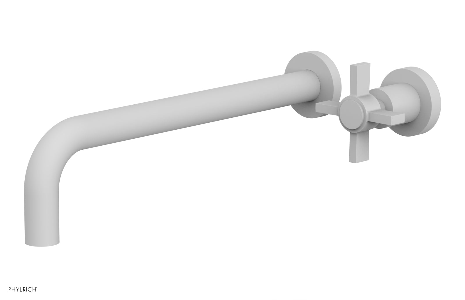 Phylrich BASIC 12" Single Handle Wall Lavatory Set - Cross Handle by Phylrich