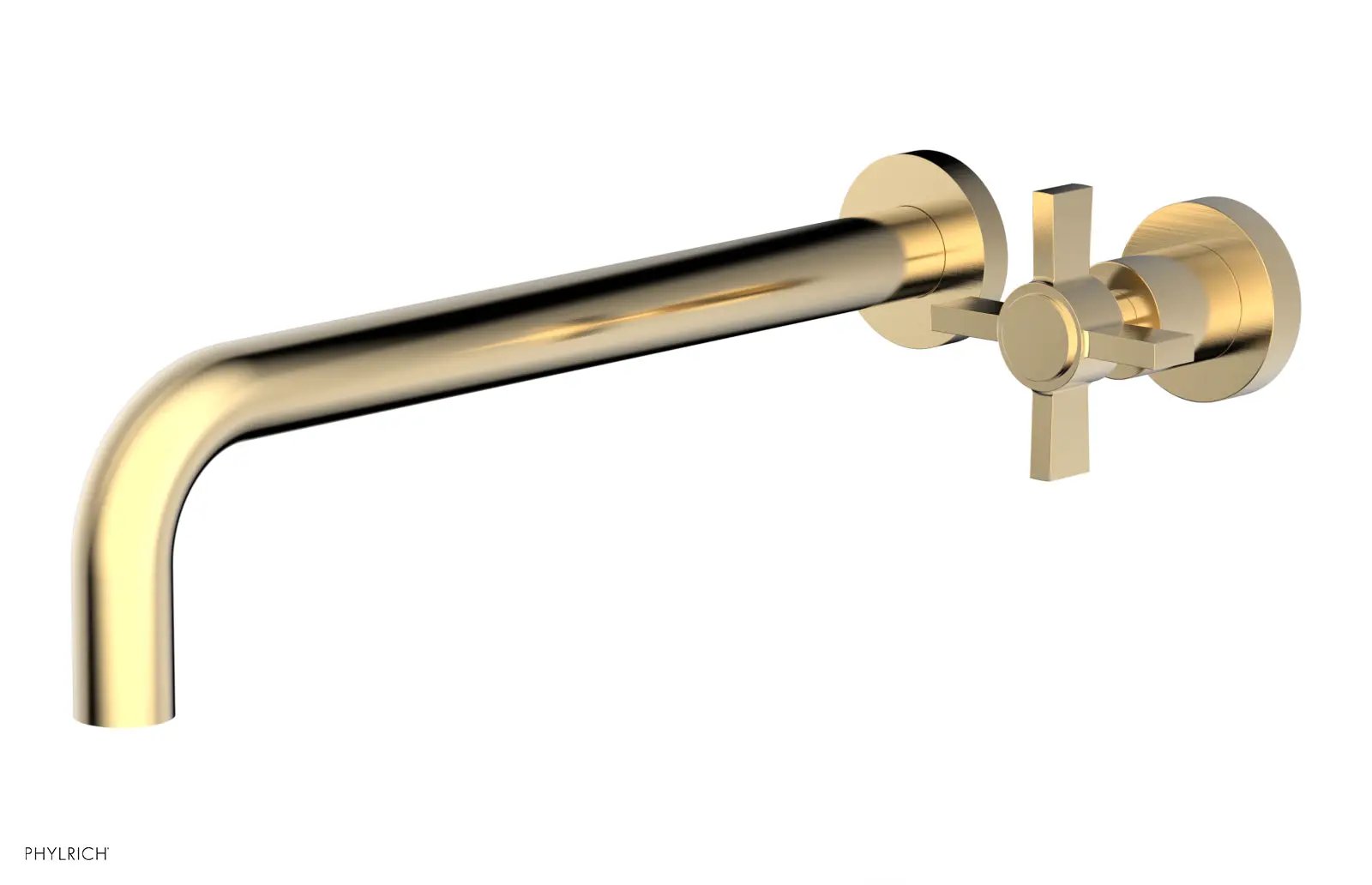 Phylrich BASIC 12" Single Handle Wall Lavatory Set - Cross Handle by Phylrich