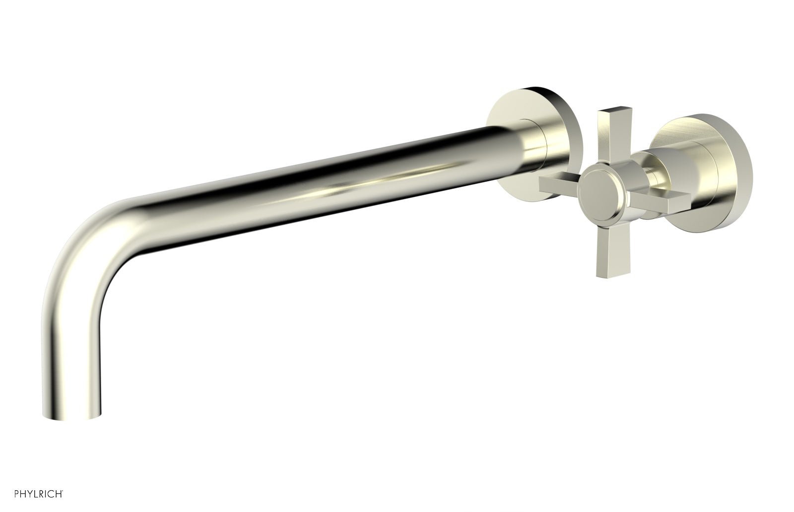 Phylrich BASIC 12" Single Handle Wall Lavatory Set - Cross Handle