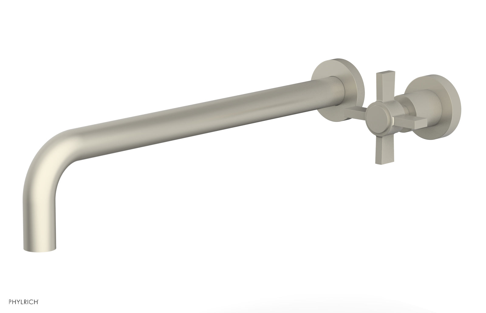 Phylrich BASIC 14" Single Handle Wall Lavatory Set - Cross Handle