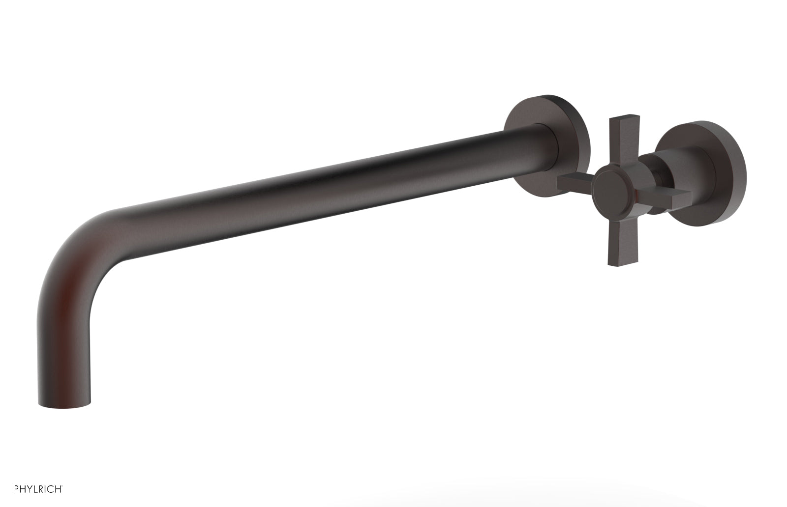 Phylrich BASIC 14" Single Handle Wall Lavatory Set - Cross Handle