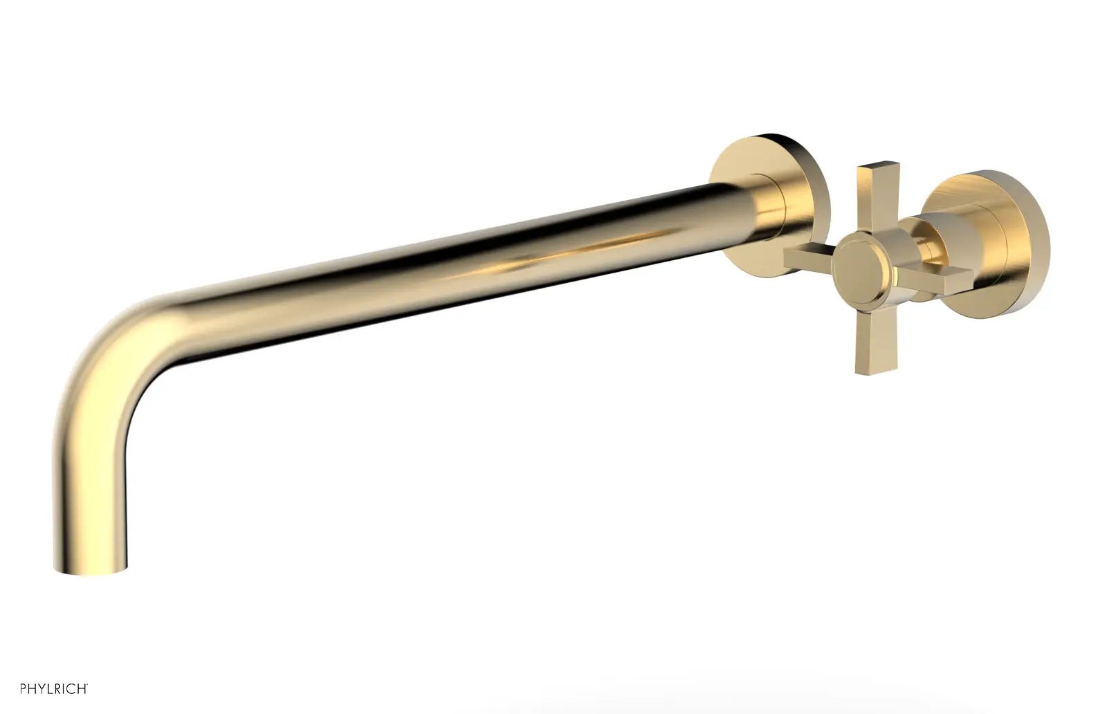Phylrich BASIC 14" Single Handle Wall Lavatory Set - Cross Handle by Phylrich