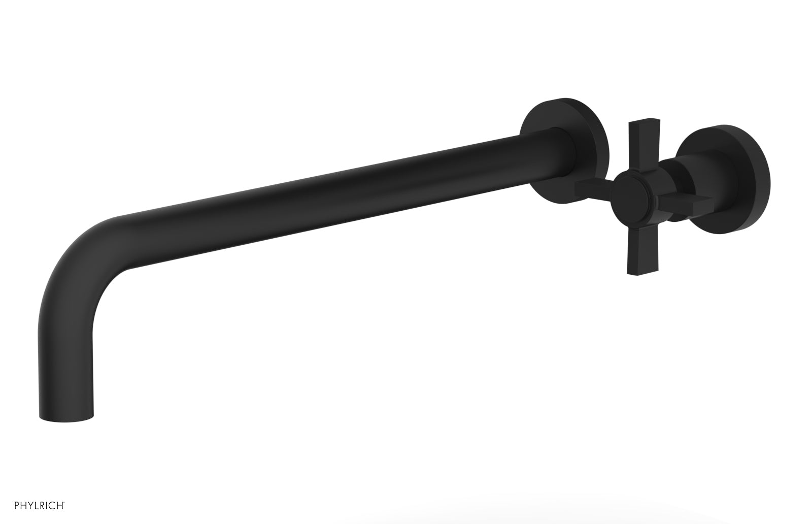 Phylrich BASIC 14" Single Handle Wall Lavatory Set - Cross Handle