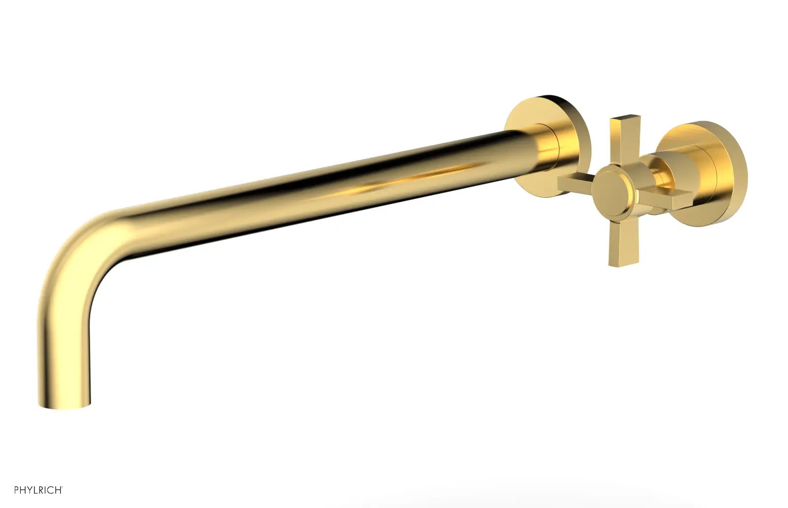 Phylrich BASIC 14" Single Handle Wall Lavatory Set - Cross Handle by Phylrich