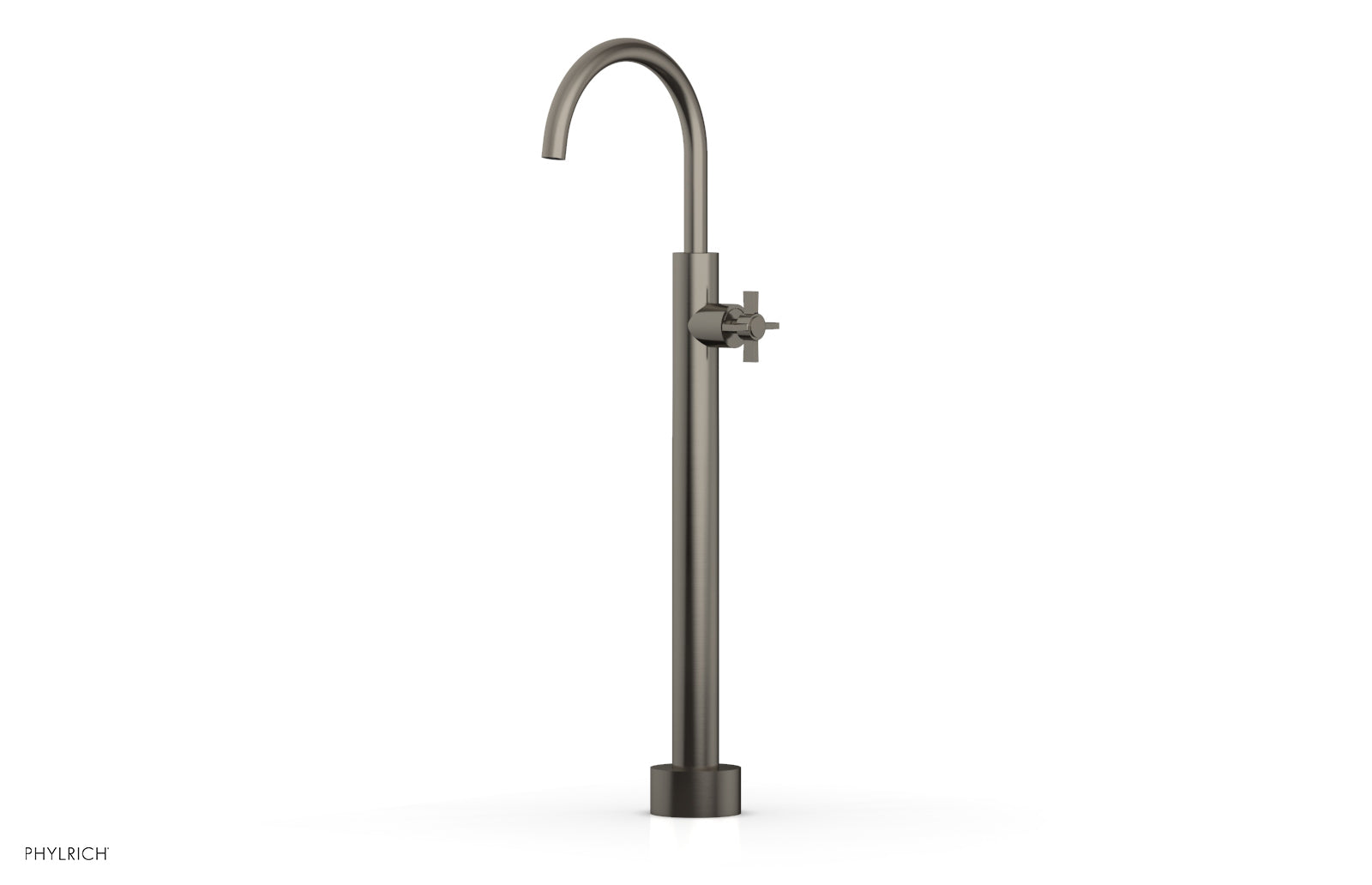 Phylrich BASIC Low Floor Mount Tub Filler - Cross Handle by Phylrich