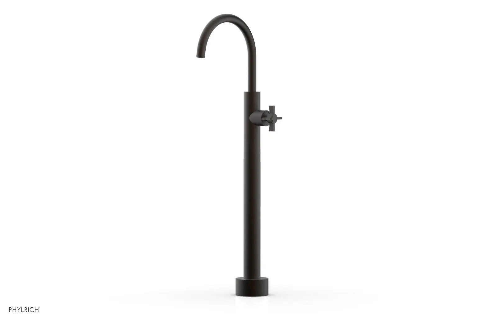Phylrich BASIC Low Floor Mount Tub Filler - Cross Handle by Phylrich