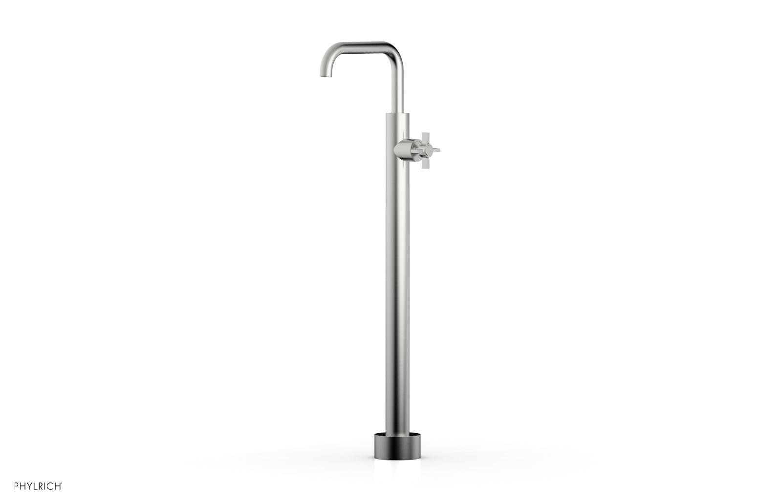 Phylrich BASIC Tall Floor Mount Tub Filler - Cross Handle by Phylrich