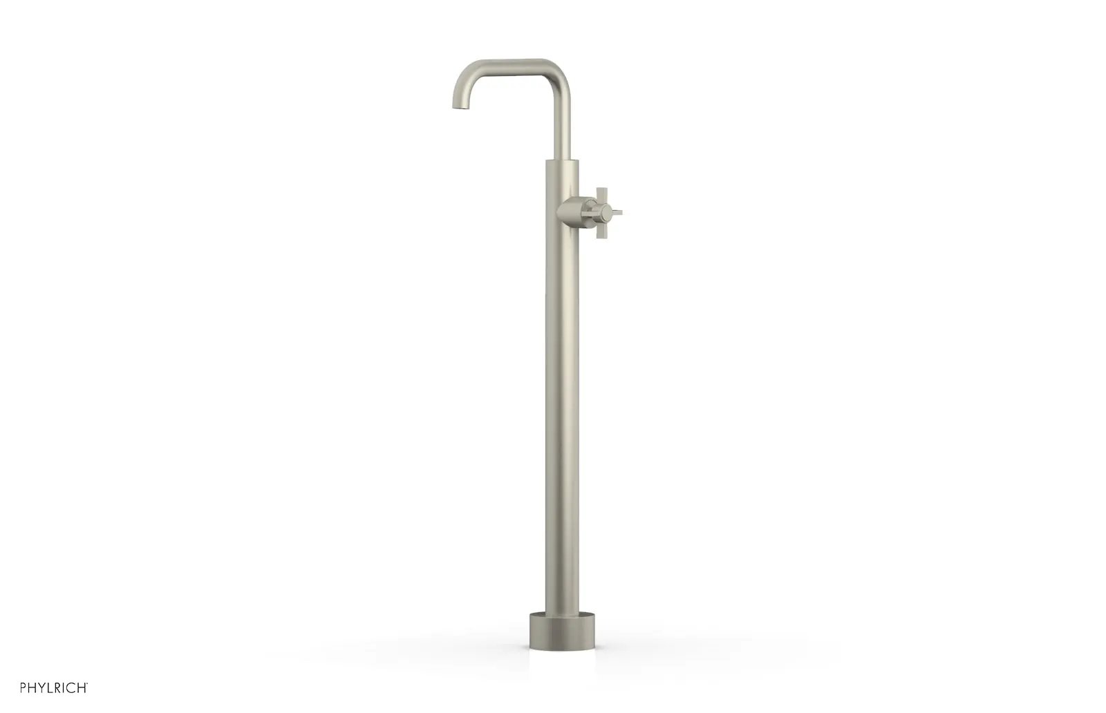Phylrich BASIC Tall Floor Mount Tub Filler - Cross Handle by Phylrich