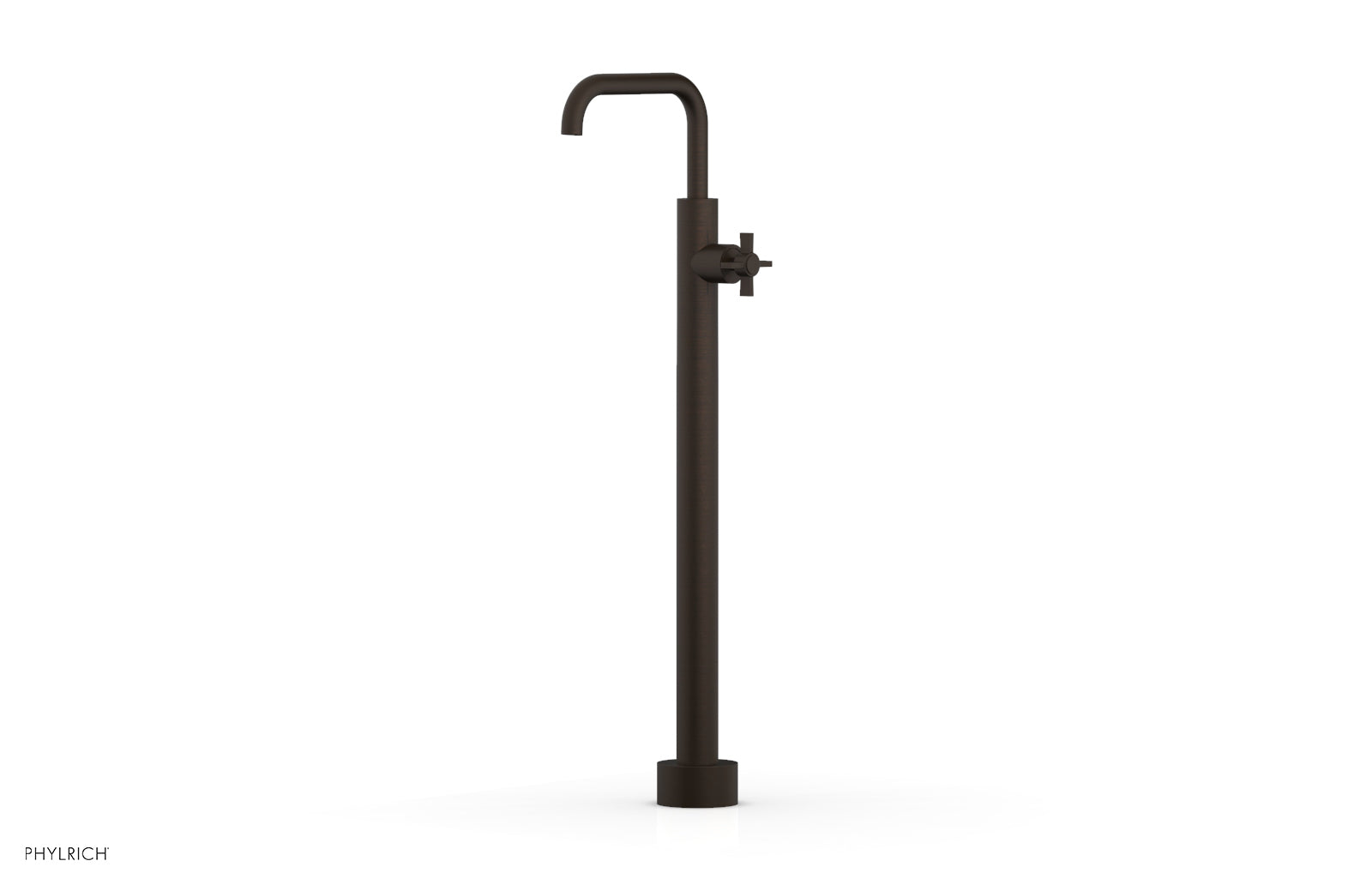 Phylrich BASIC Tall Floor Mount Tub Filler - Cross Handle by Phylrich