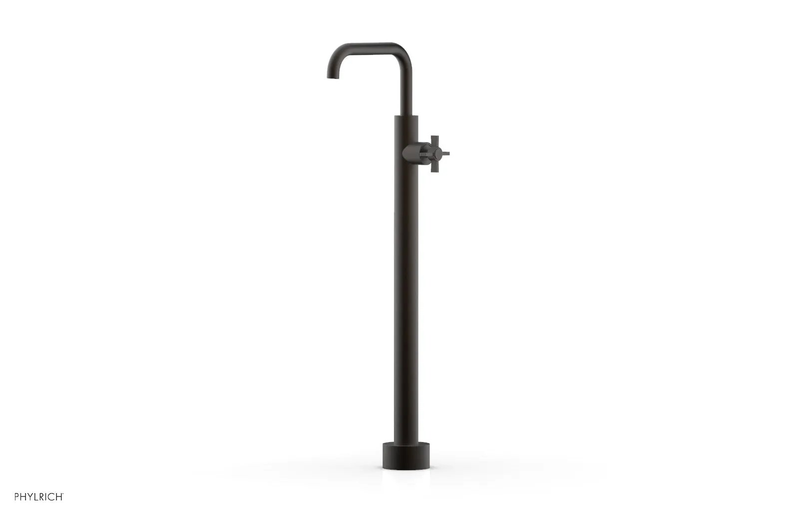 Phylrich BASIC Tall Floor Mount Tub Filler - Cross Handle by Phylrich