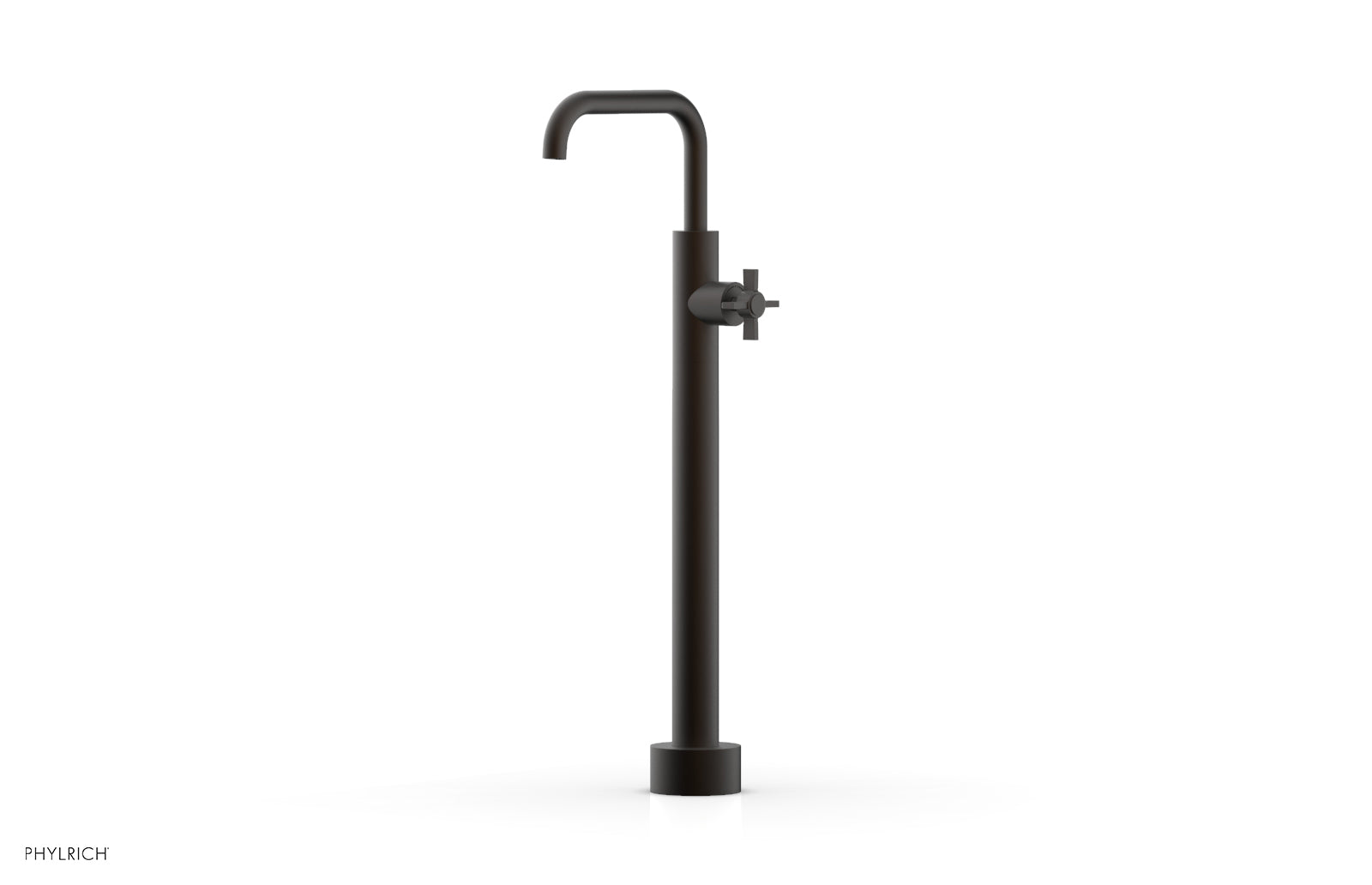 Phylrich BASIC Low Floor Mount Tub Filler - Cross Handle by Phylrich