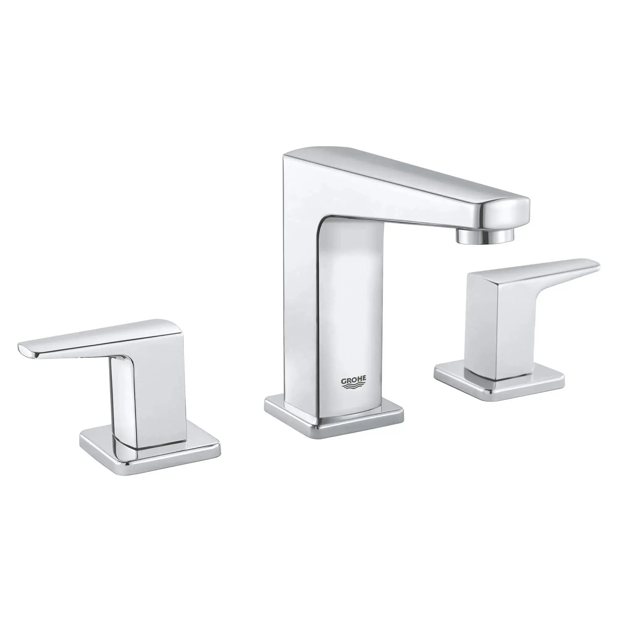 chrome bathroom faucet