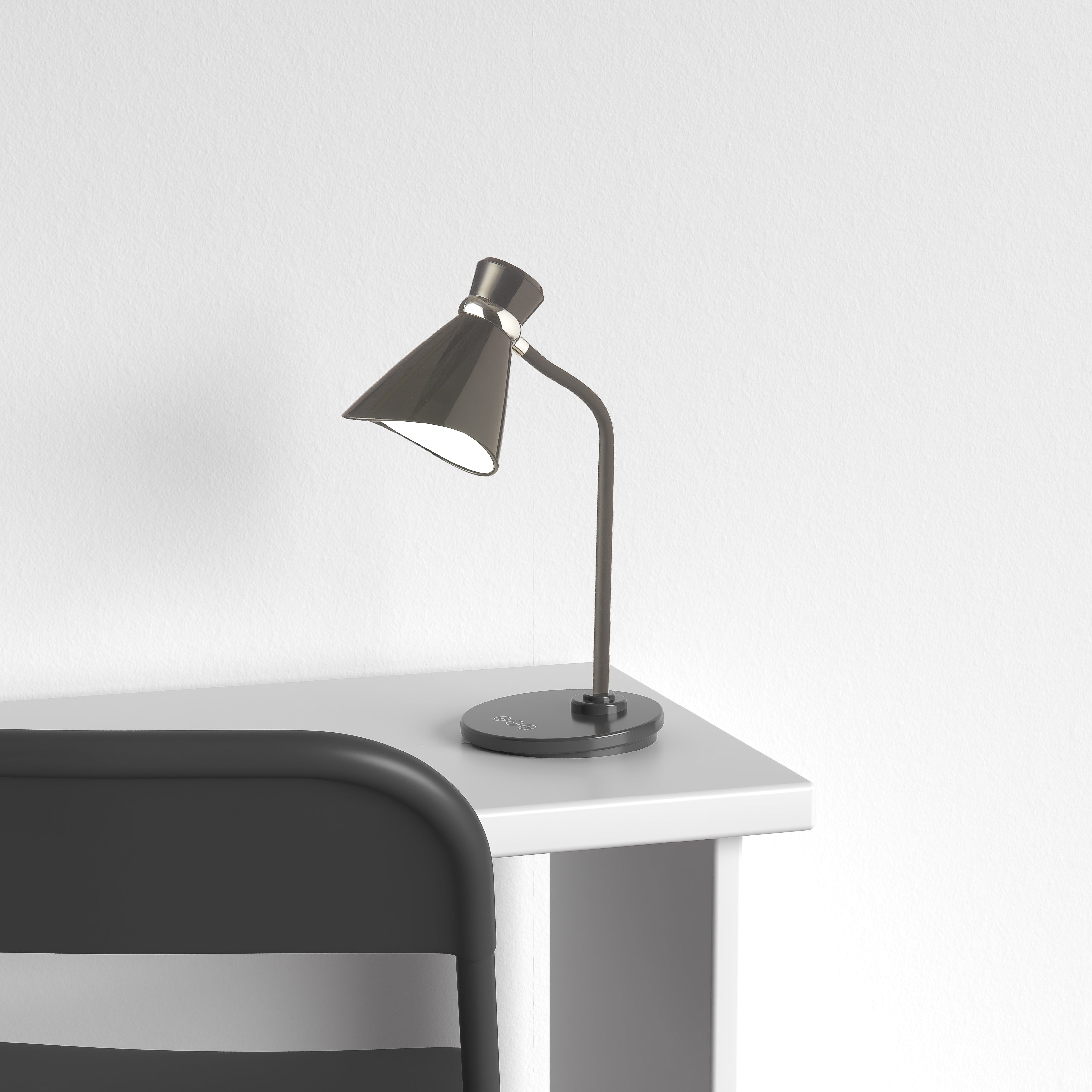 black desk lamp