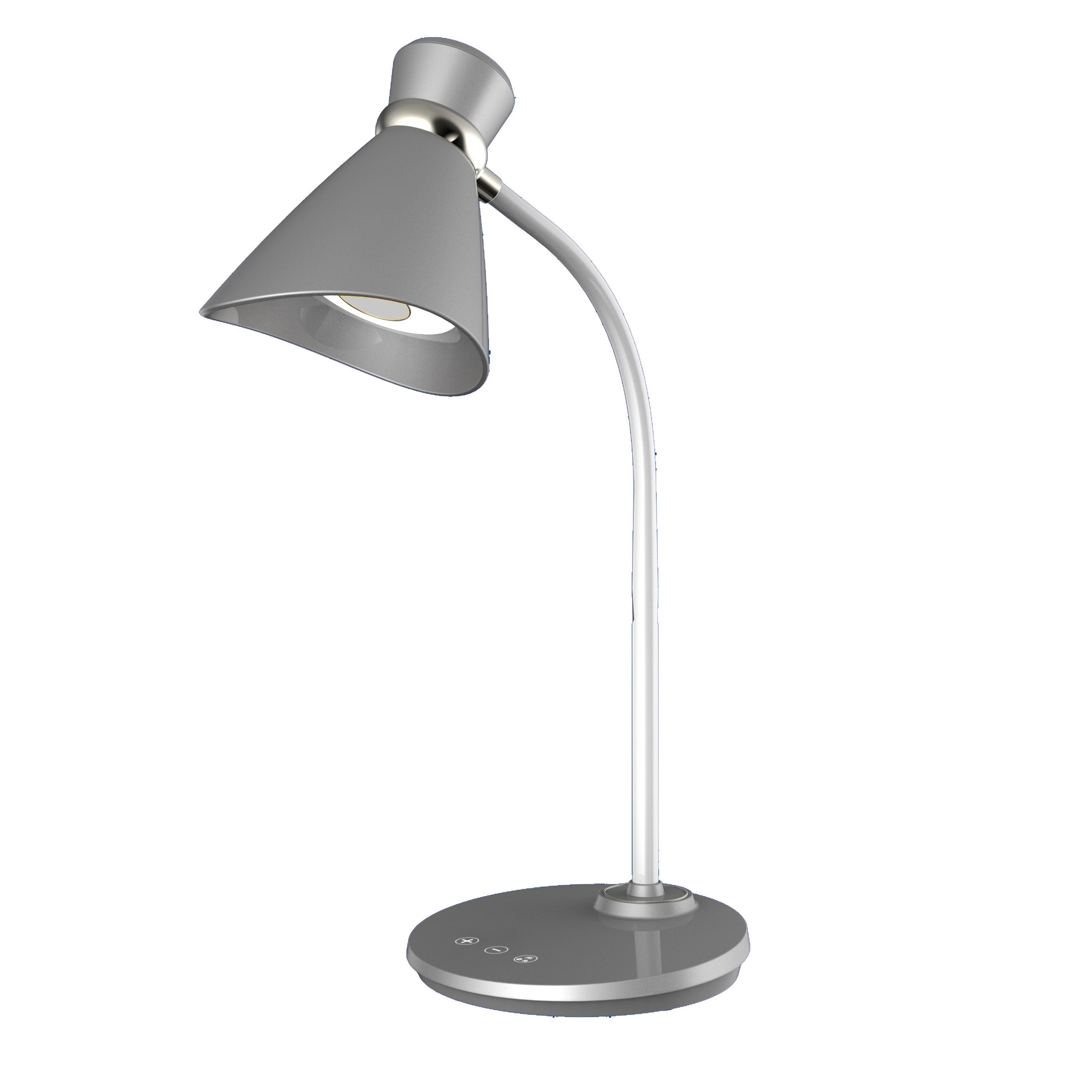 silver desk lamp
