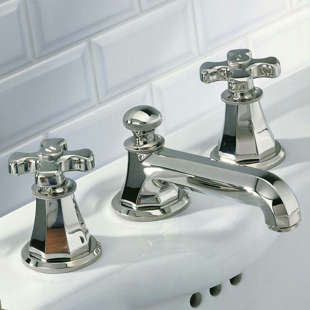 chrome polished faucet