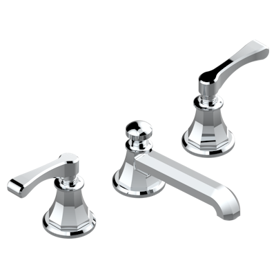 chrome polished faucet