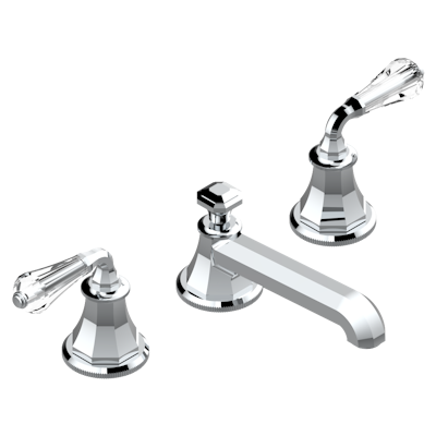chrome polished faucet