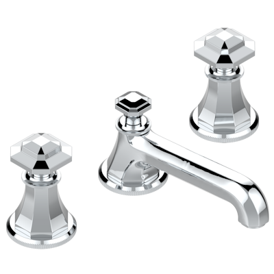 chrome polished faucet