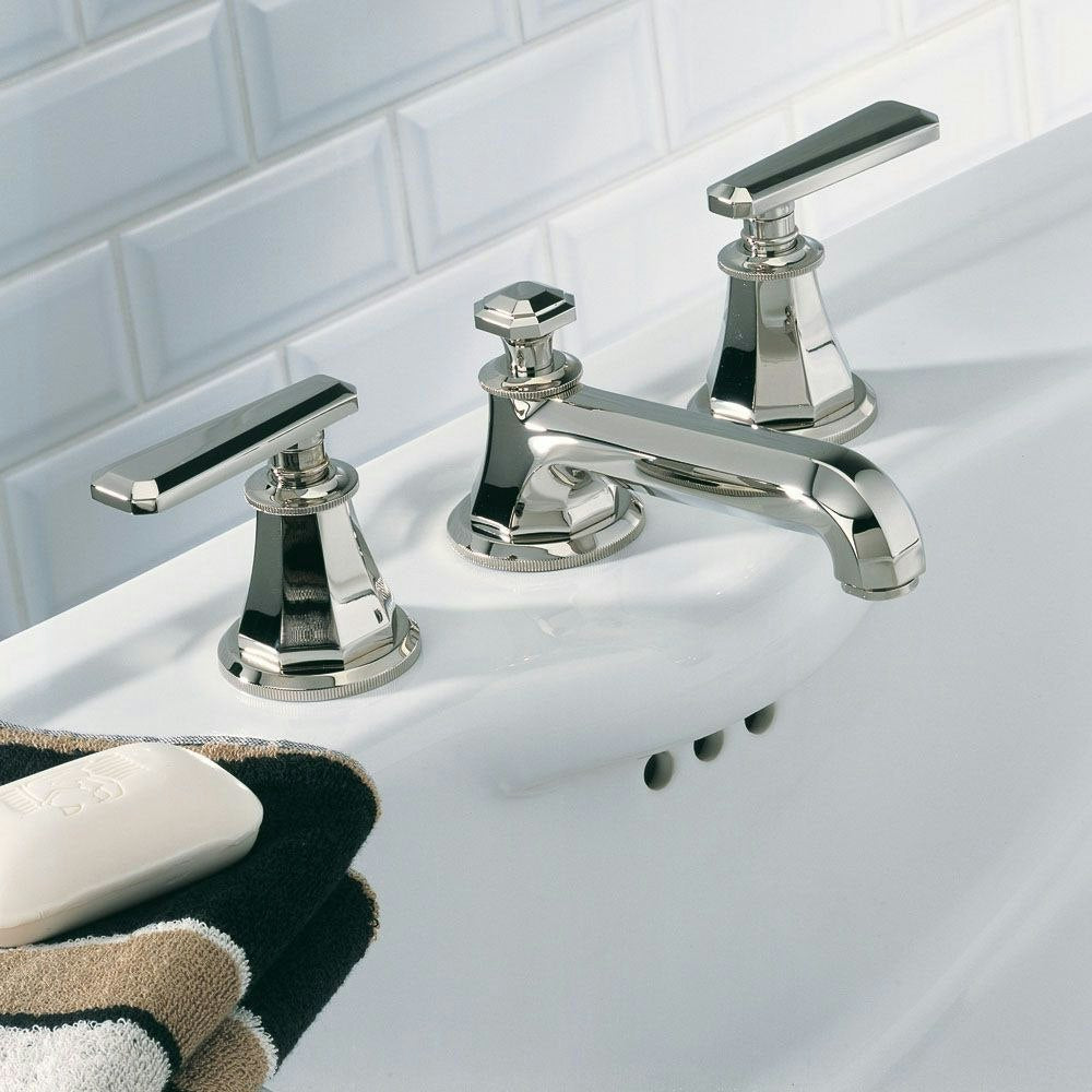 chrome polished faucet