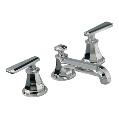 chrome polished faucet